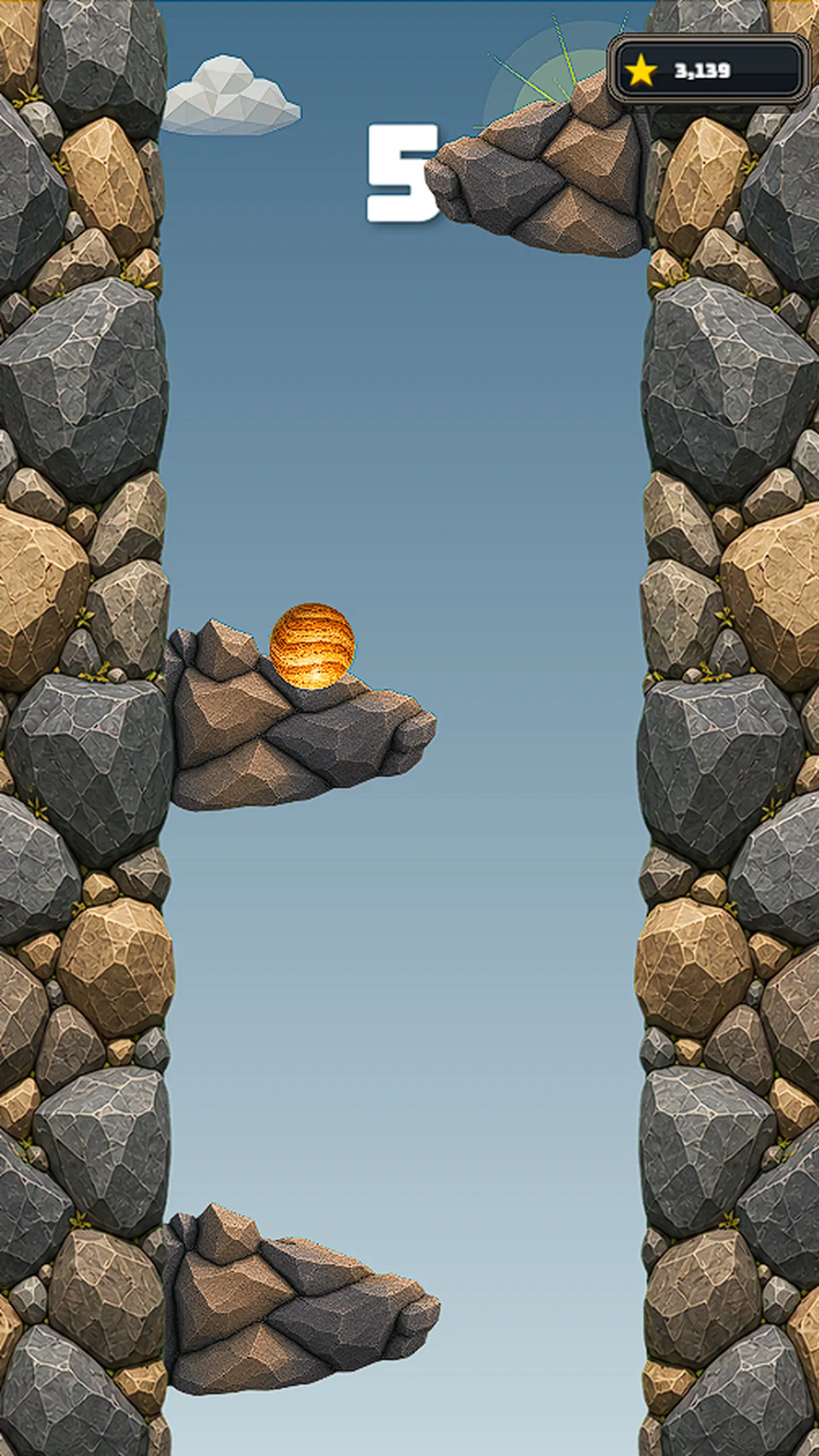 Locked Stony world in Balled Up, unlockable through the full mobile game.