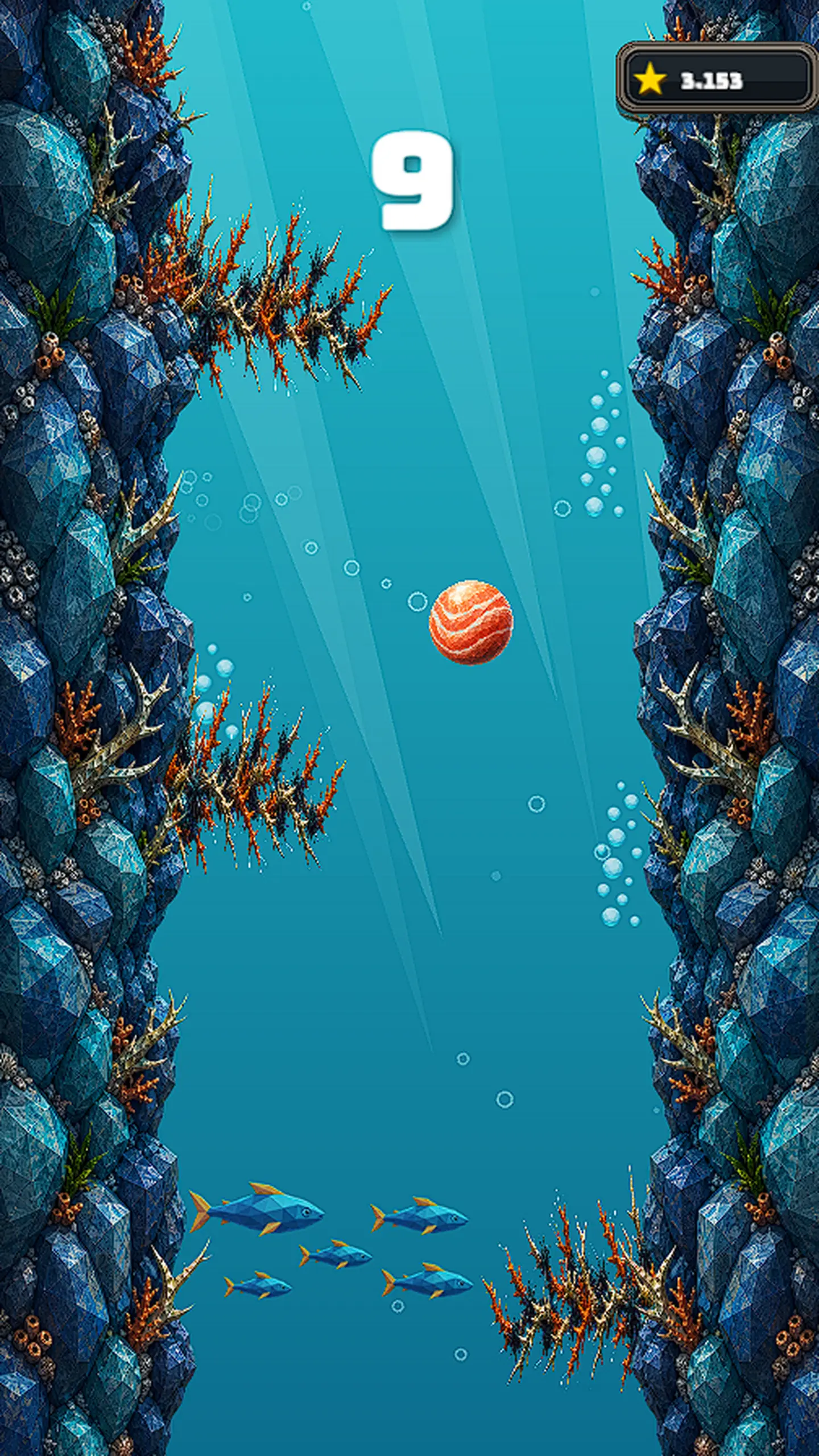 Locked Watery world in Balled Up, unlockable through the full mobile game.